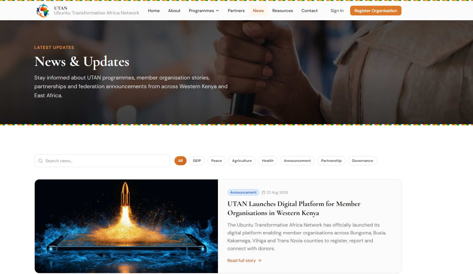 UTAN - Ubuntu Transformative Africa Network